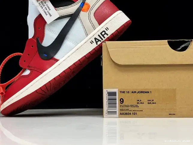 80% Off Sale Chicago Jordan 1 Retro Off-White Air Ten The AA3834-101 0326